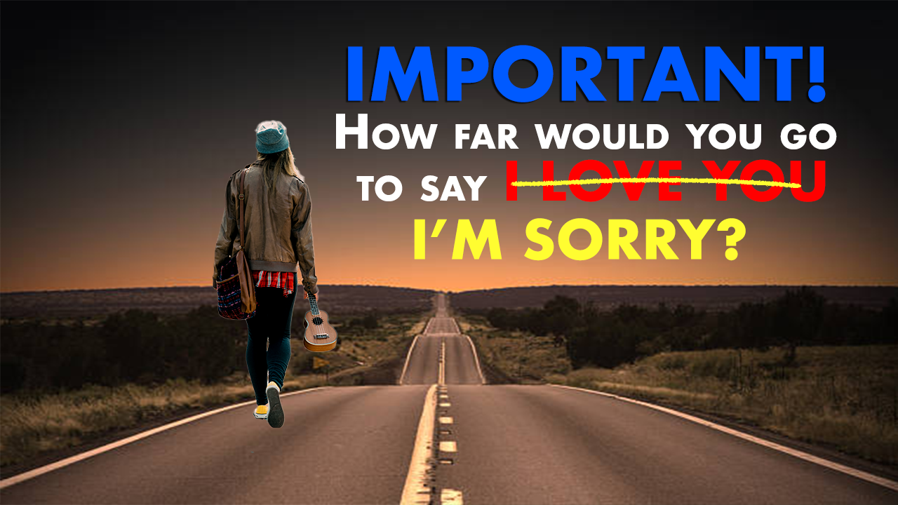 HOW FAR WOULD YOU TRAVEL TO SAY I’M SORRY?